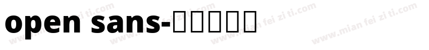 open sans字体转换